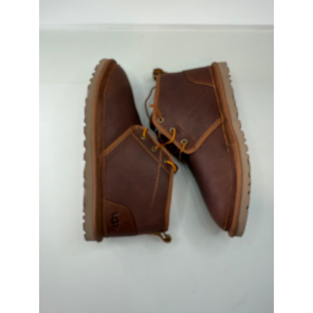 UGG Neumel Waterproof Grizzly Leather Chukka Boots Mens 9 Brown 1017254 - Picture 3 of 8